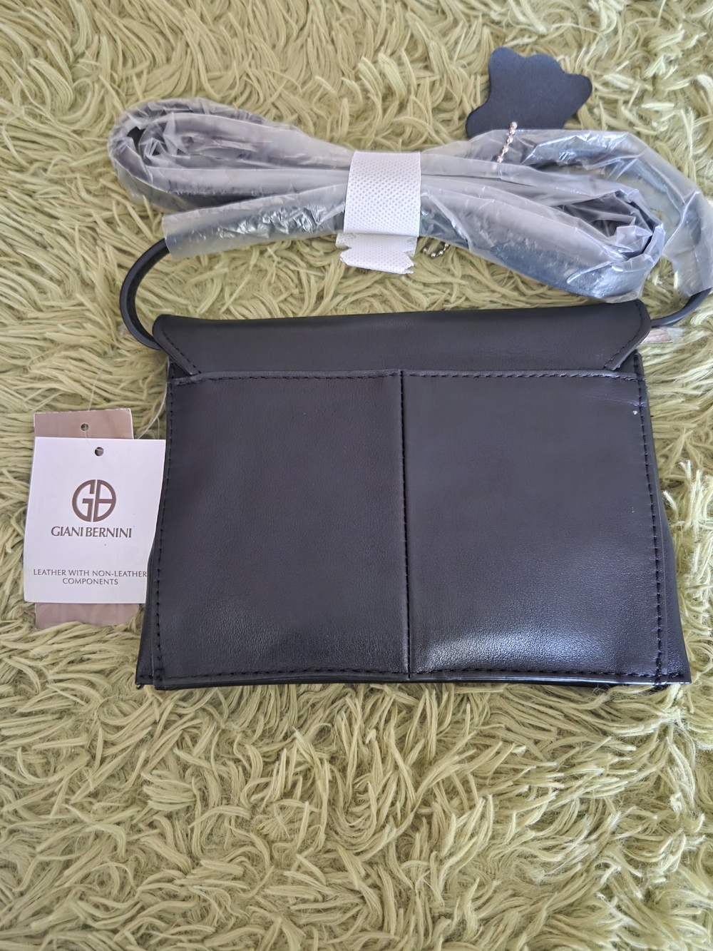 Giani Bernini Nappa Leather Flap Crossbody - Picture 9 of 9